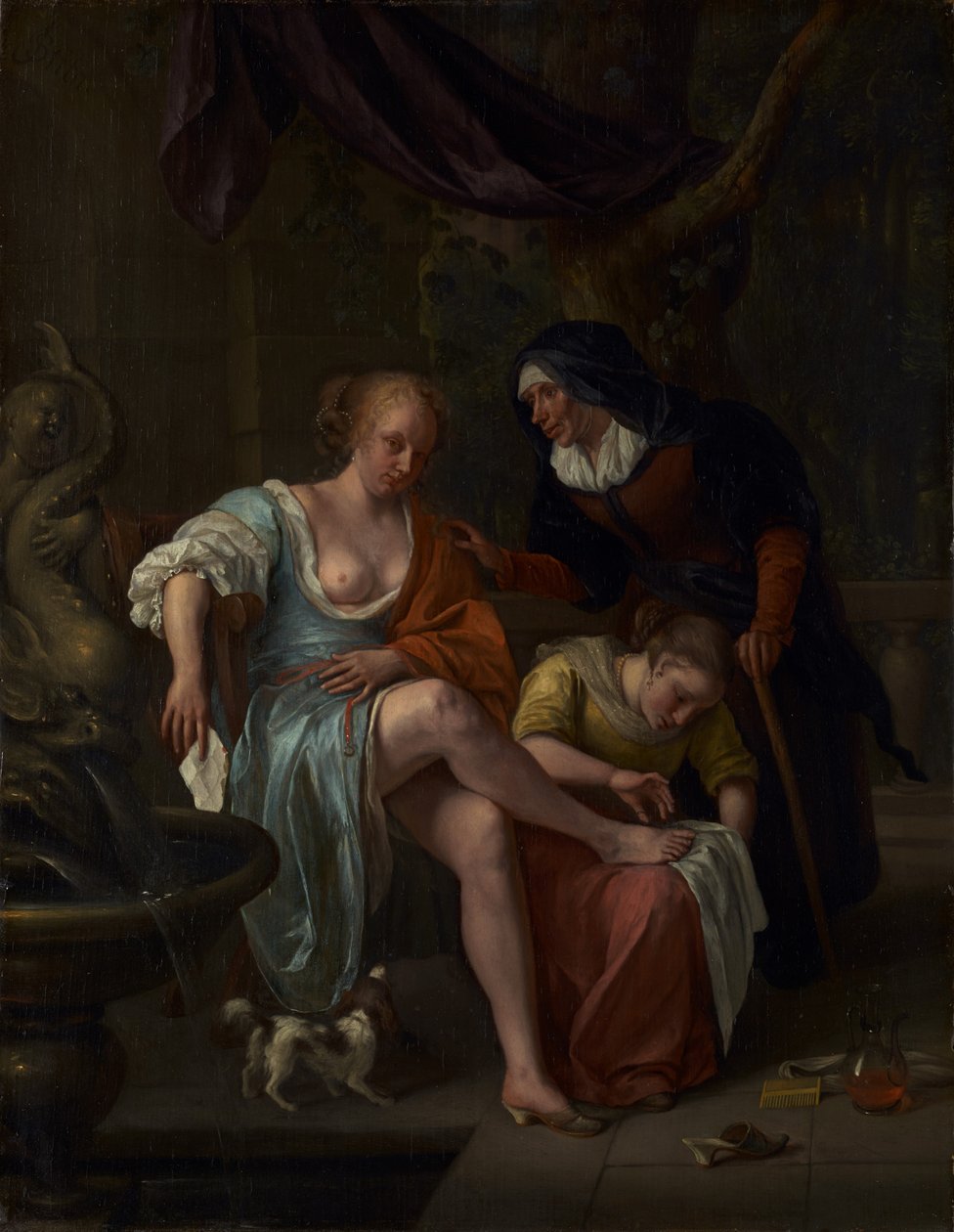 Bathseba na het bad door Jan Steen