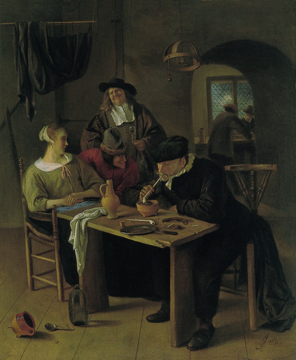 Taverne Scène door Jan Steen