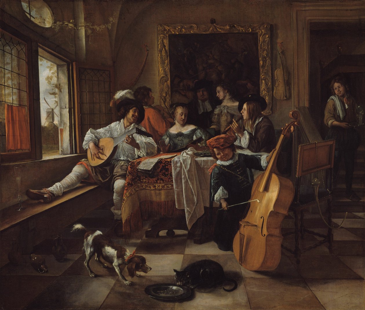 Het Familieconcert door Jan Steen