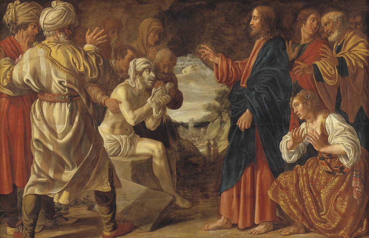 De opwekking van Lazarus door Jan Tengnagel