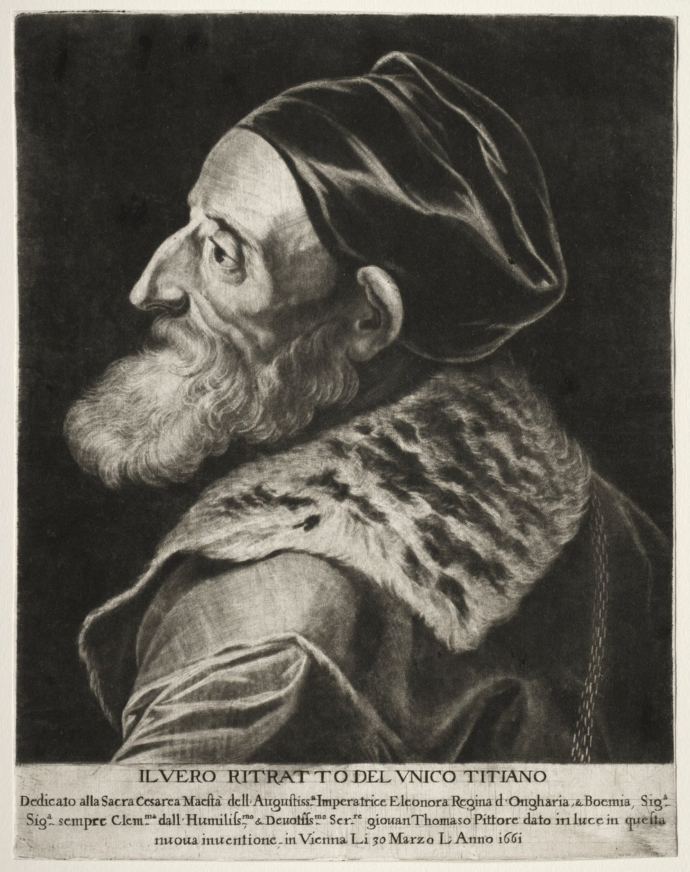 Portret van Titiaan door Jan Thomas
