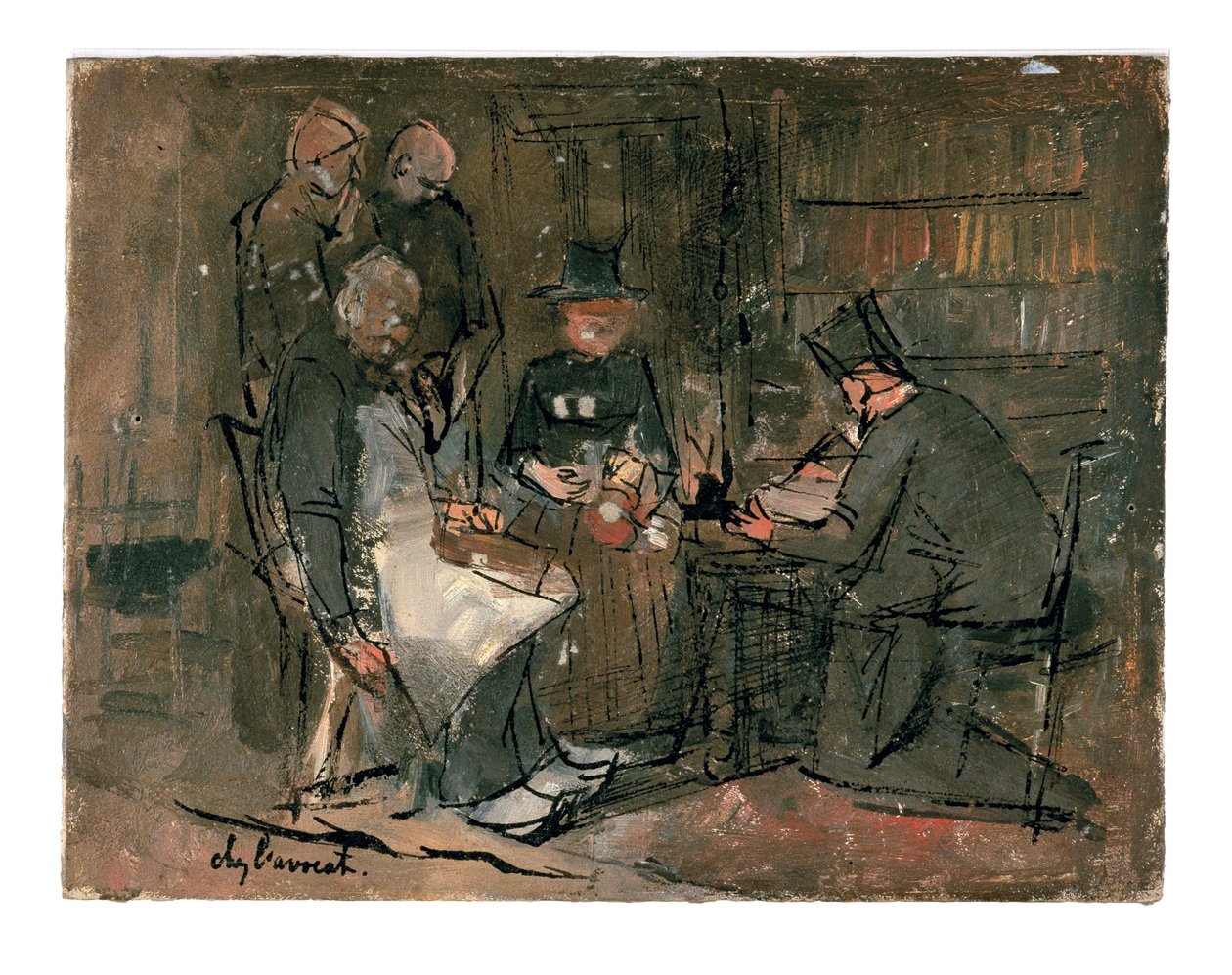 Bij de advocaat (onderzoek) door Jan Toorop
