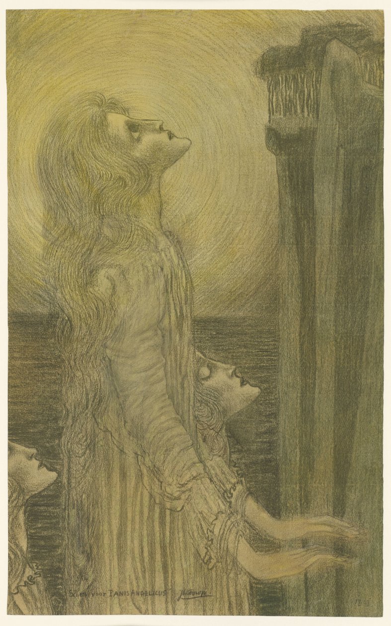 Schets voor Panis Angelicus door Jan Toorop