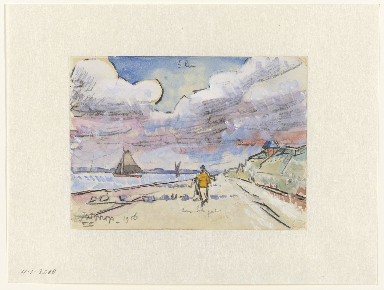 Weg langs kanaal door Jan Toorop