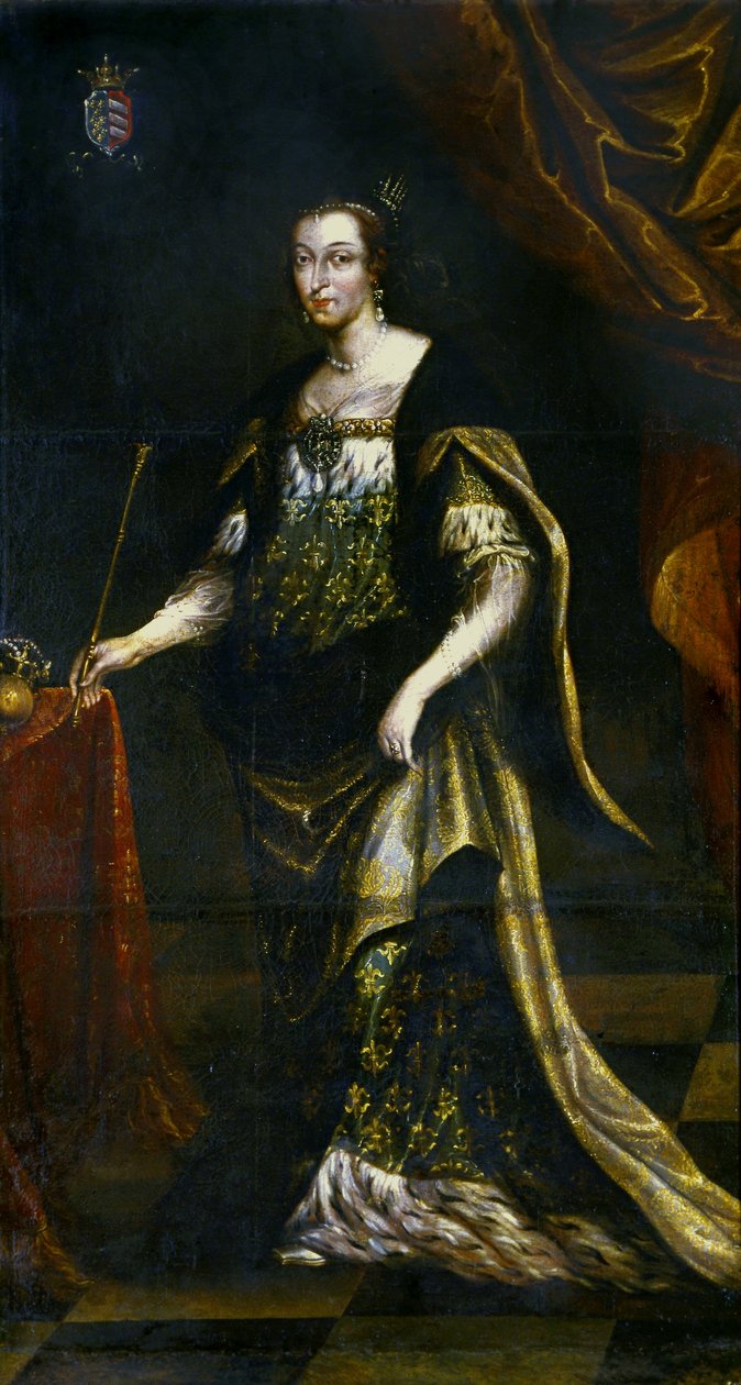 Portret van koningin Jadwiga. door Jan Tricius