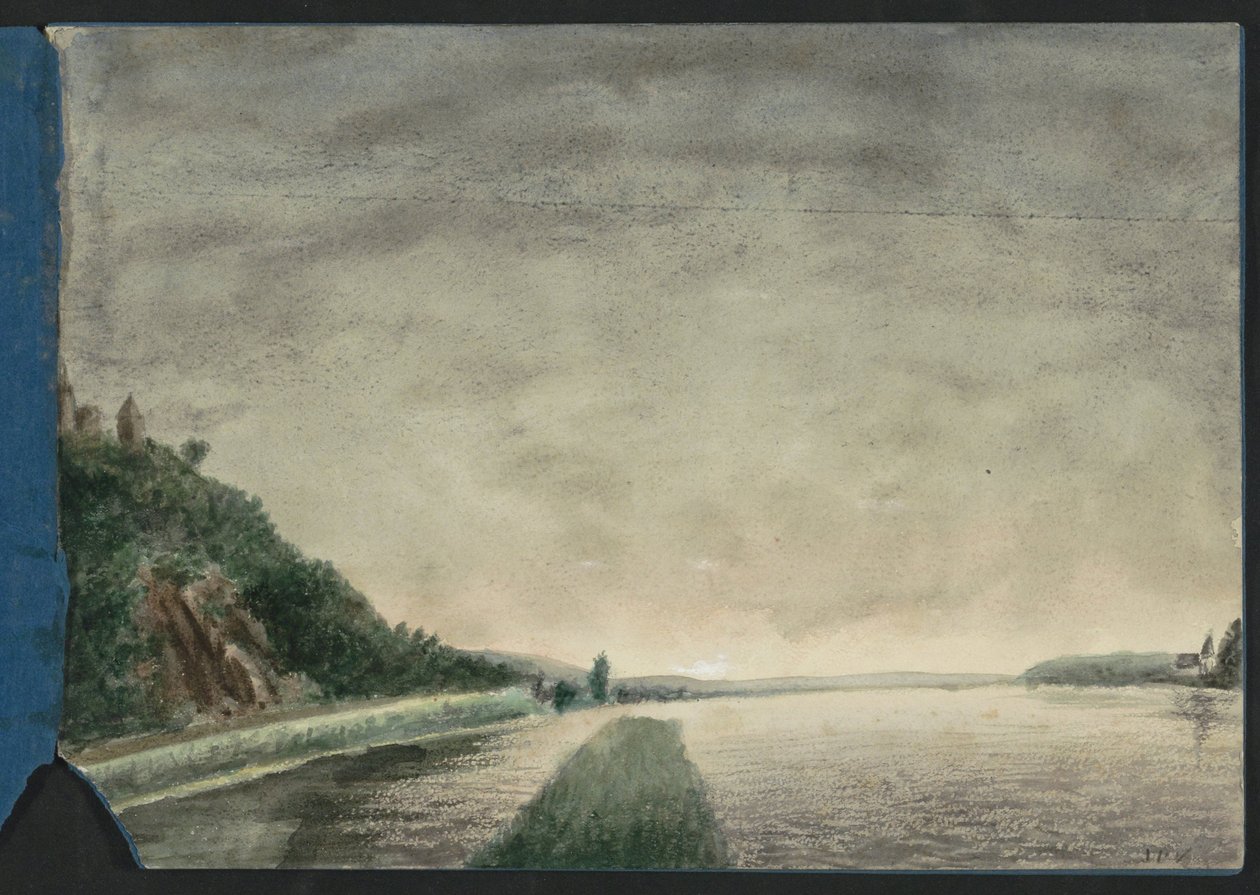 Berglandschap aan een meer door Jan Veth