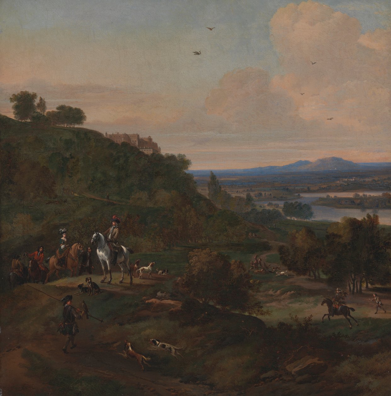 Reigerjacht onder Stirling Castle door Jan Wyck