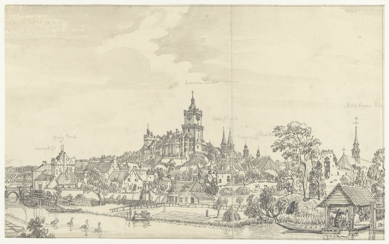 Gezicht op Kleve door Jan de Beijer