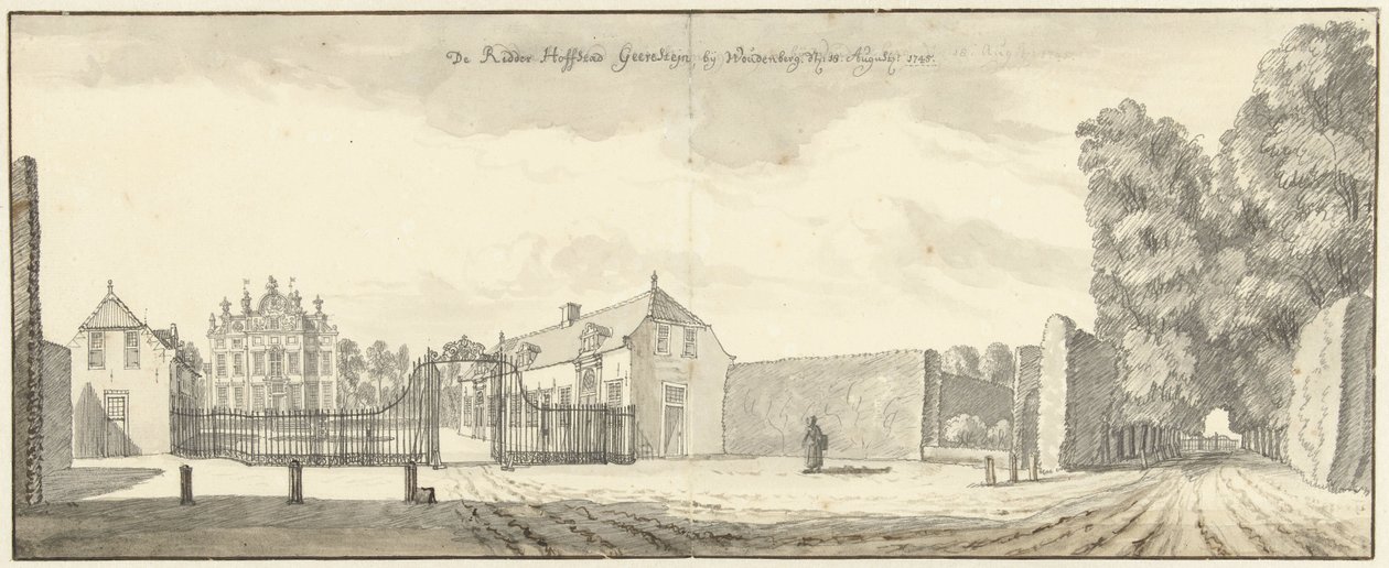 Ridderhofstad Geerestein bij Woudenberg door Jan de Beijer