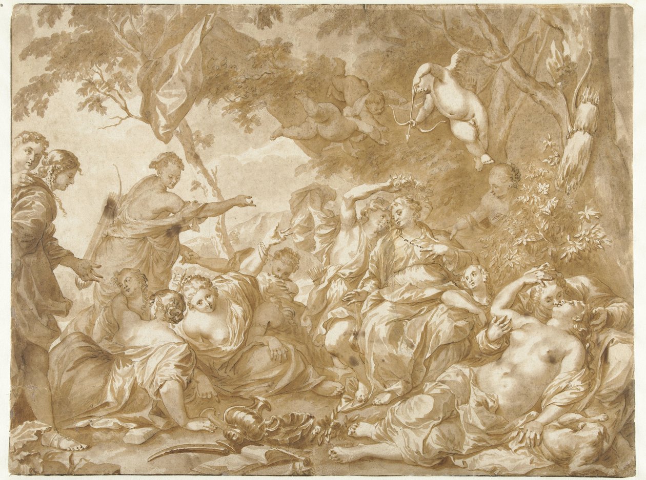 Amaryllis en Myrtillo door Jan de Bisschop