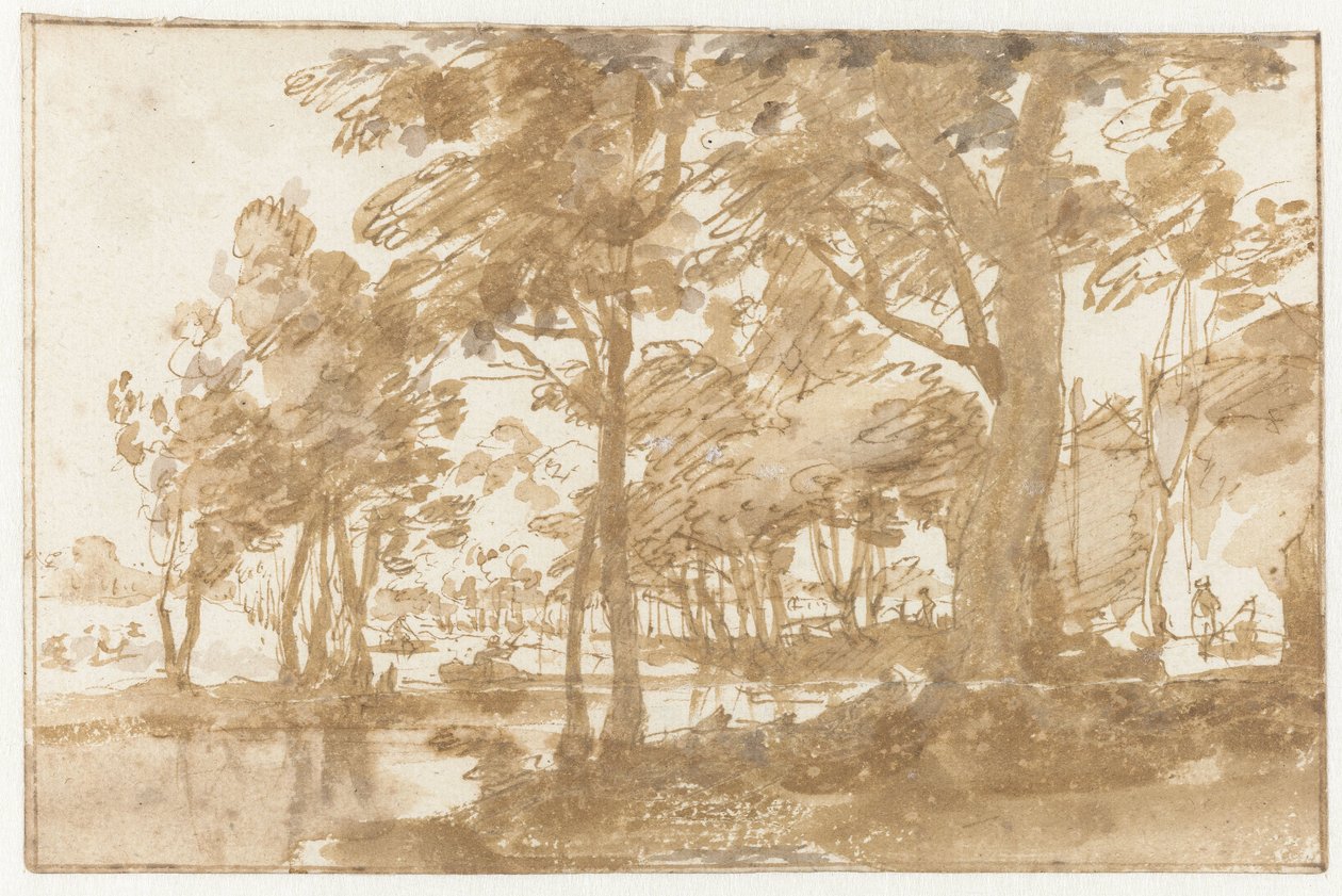 Buiten het Westeinde van Den Haag door Jan de Bisschop