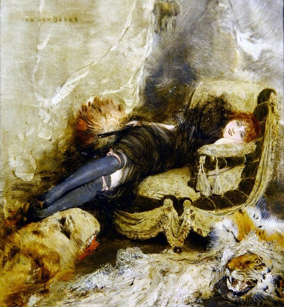 De courtisane, c.1990 door Jan van Beers