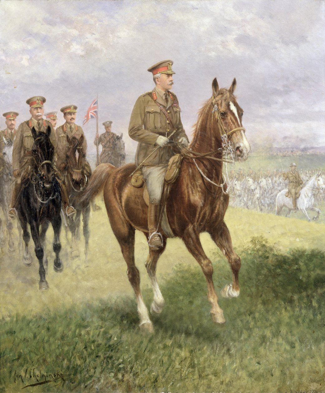 Veldmaarschalk Haig (1861-1928) door Jan van Chelminski