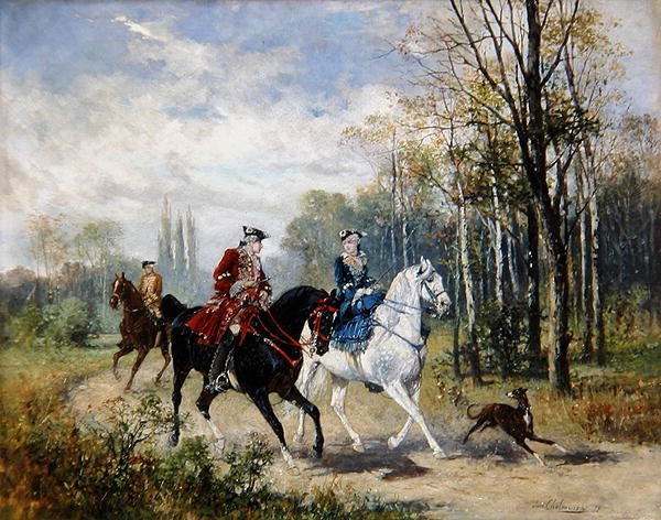 Paardrijden door Jan van Chelminski