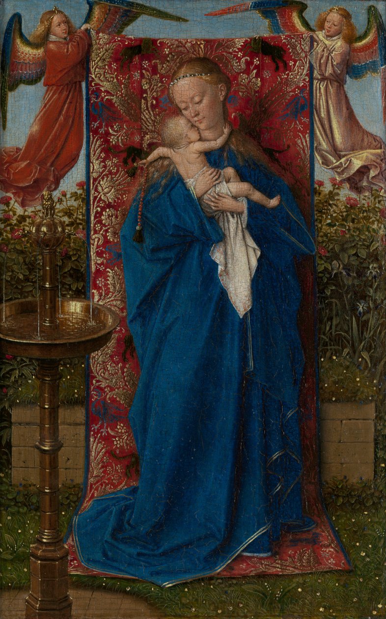 Madonna bij de fontein door Jan van Eyck