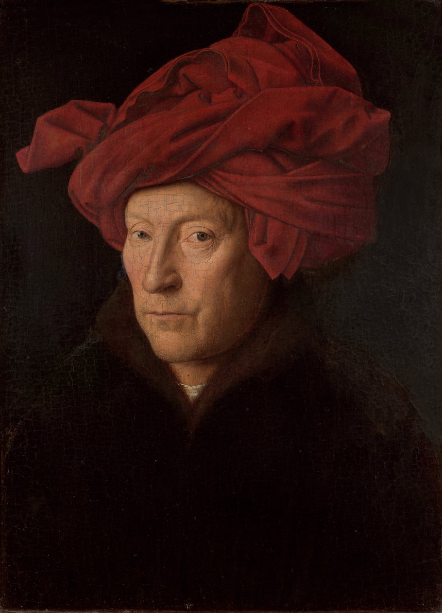 Portret van een Man door Jan van Eyck