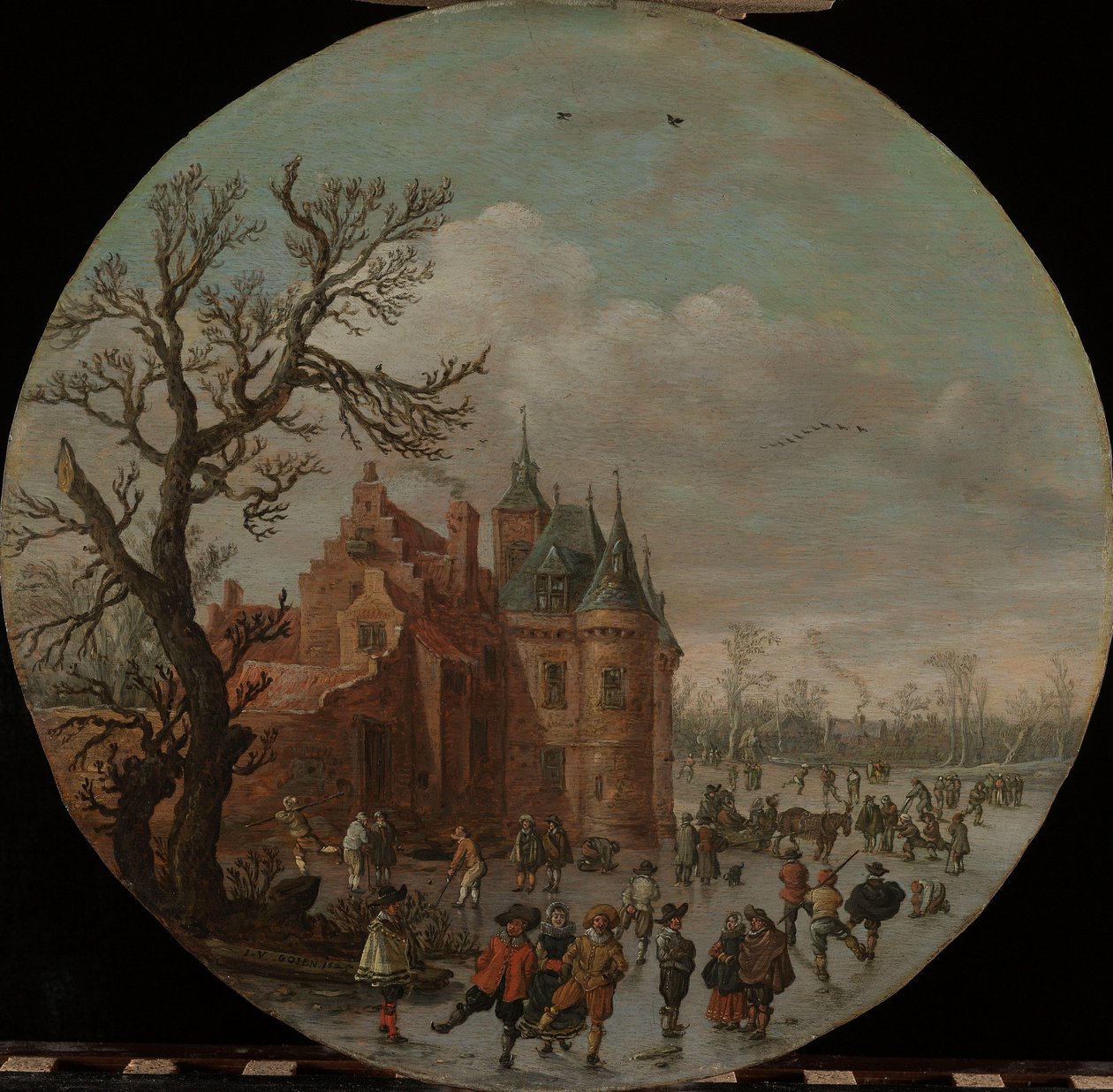 Winter door Jan van Goyen (signed by artist)