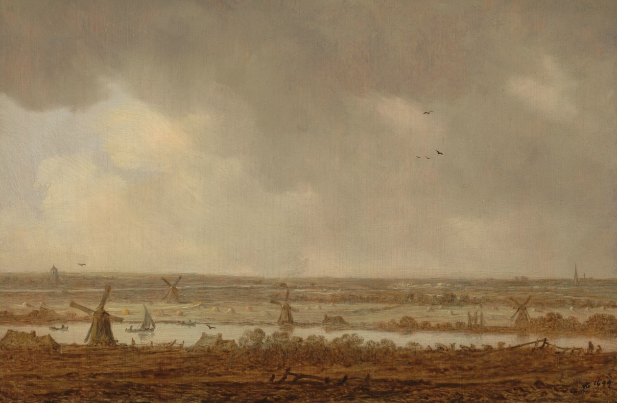 Polderlandschap door Jan van Goyen