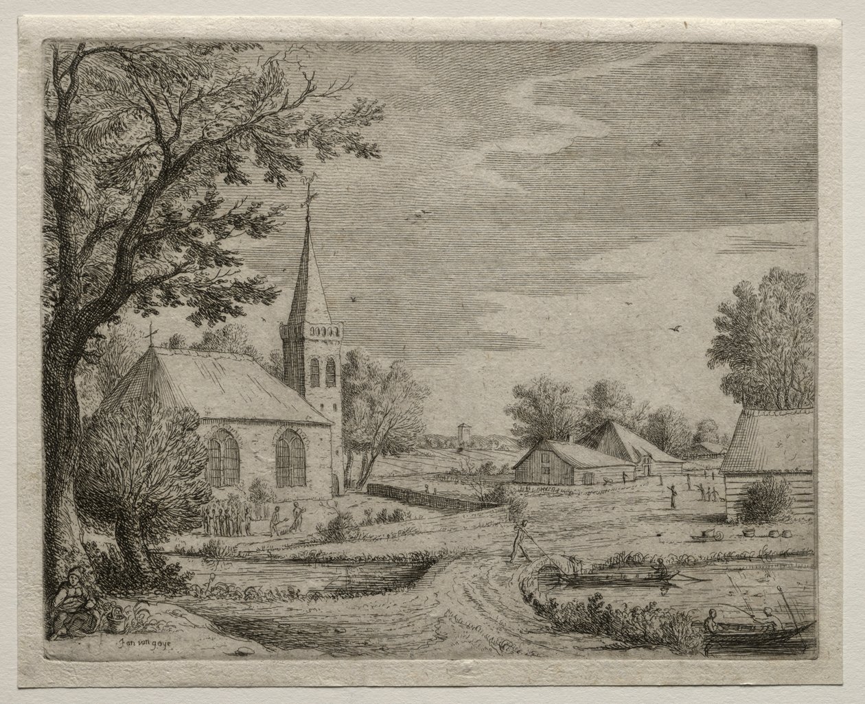 Dorpkerk door Jan van Goyen