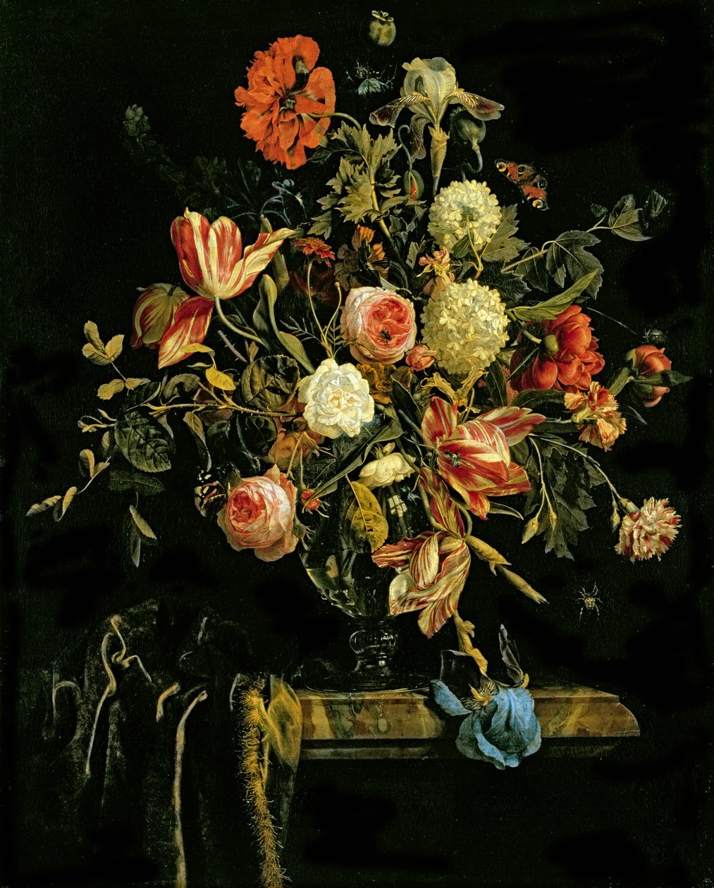 Bloemenstilleven, 1706 door Jan van Huysum