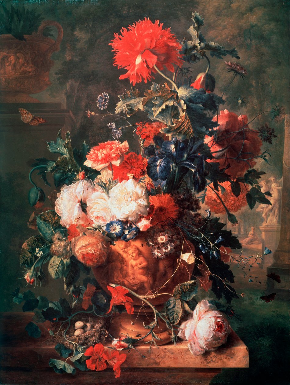 Bloemen, 1722 door Jan van Huysum