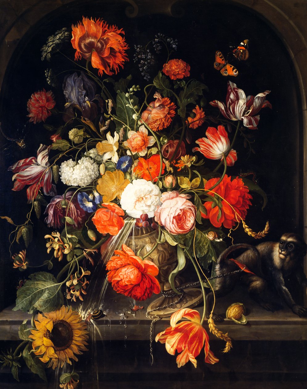 Bloemen, door Jan van Huysum door Jan van Huysum