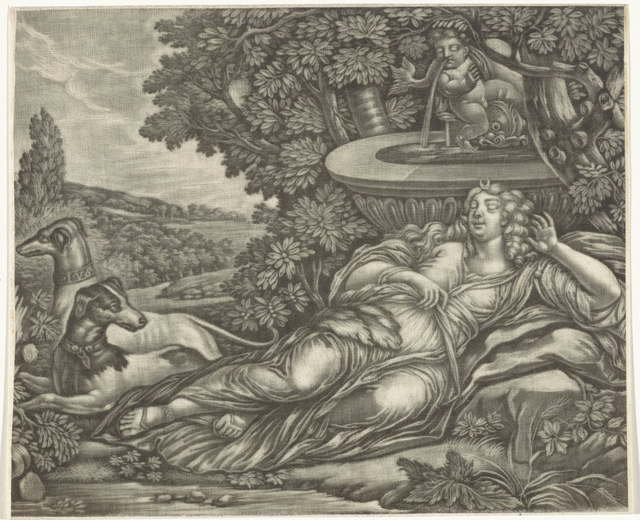 Slapende Diana door Jan van Somer (possibly)