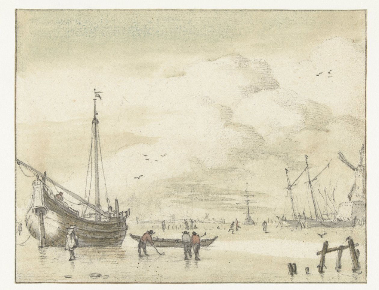 Wintergezicht door Jan van de Cappelle