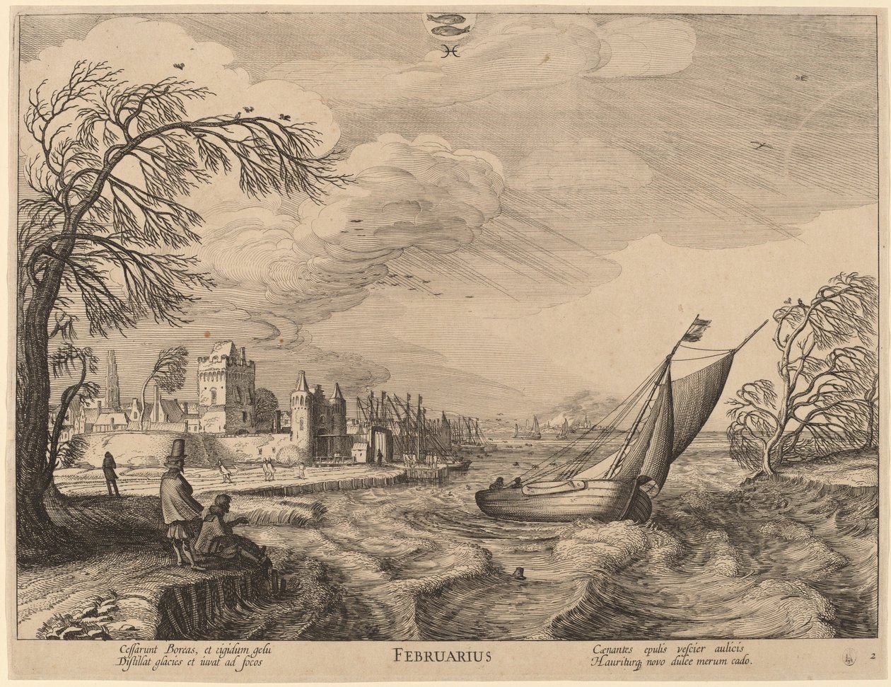 Februari door Jan van de Velde II