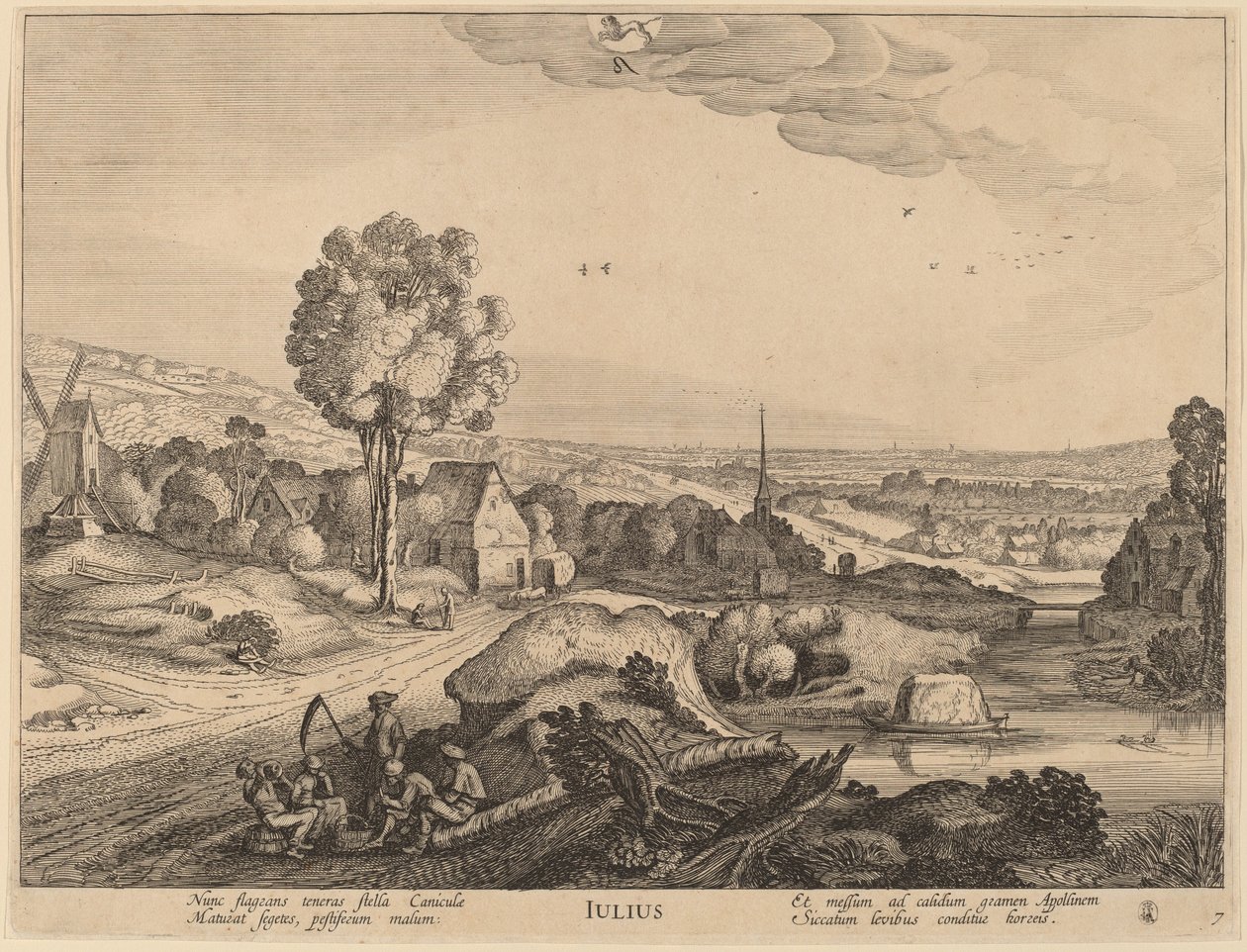 Juli door Jan van de Velde II