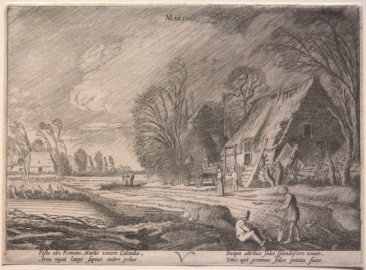 De Twaalf Maanden: Maart door Jan van de Velde II