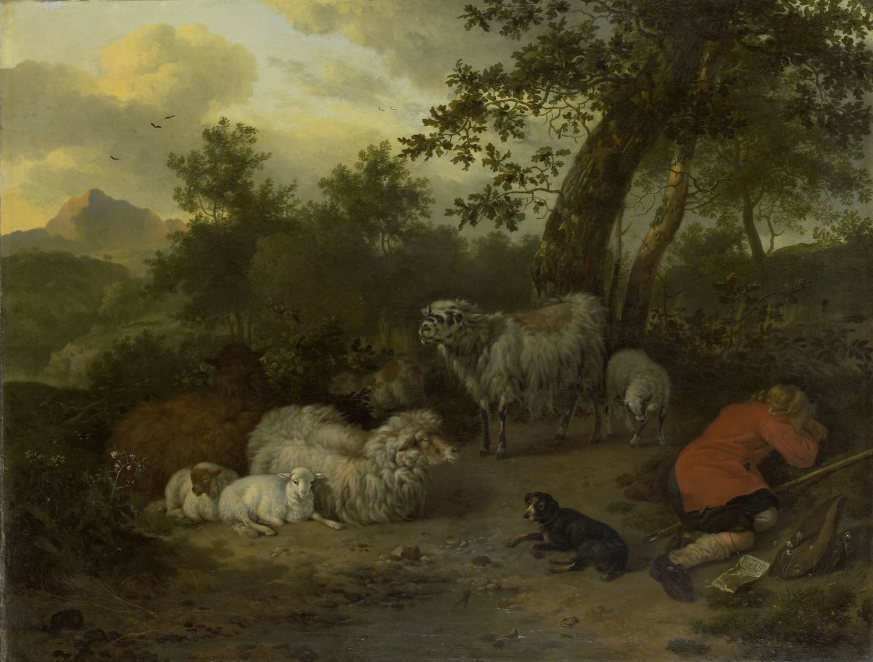 De slapende herder door Jan van der Meer (II)