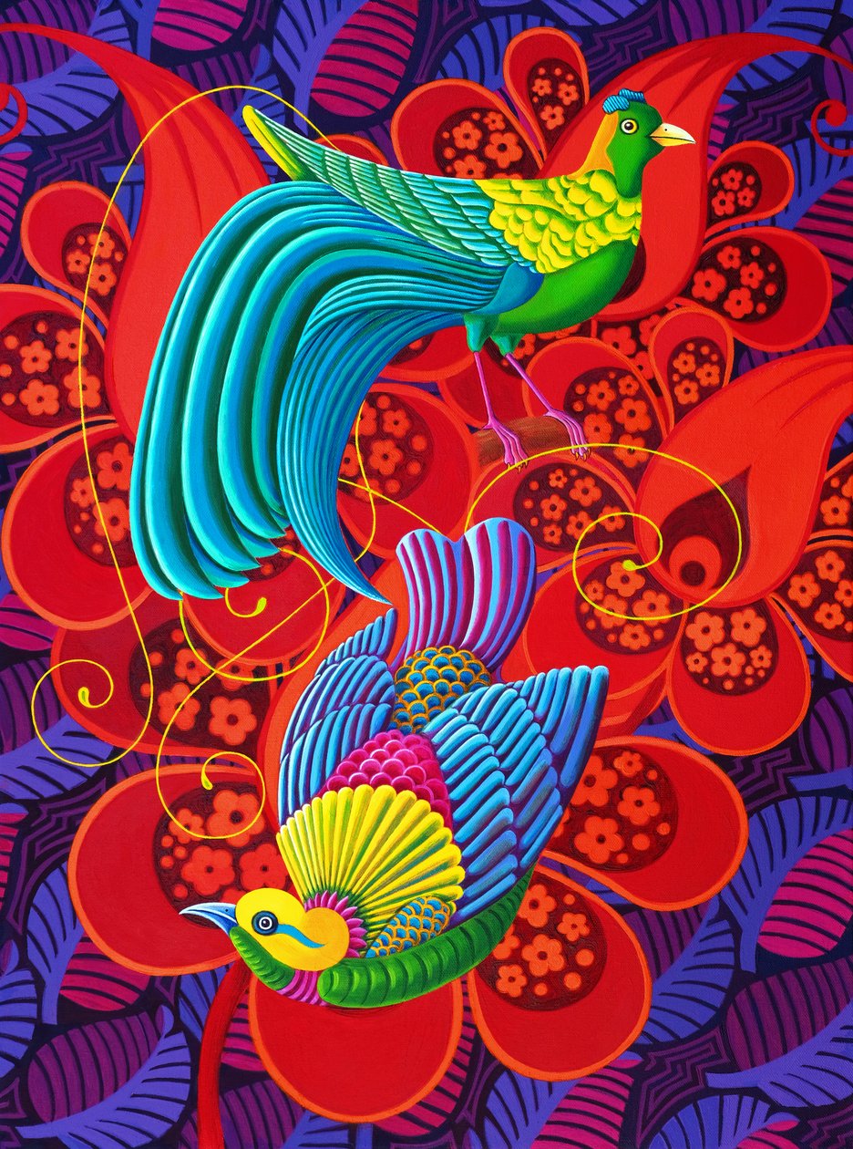 Paradijsvogels, 2020 door Jane Tattersfield