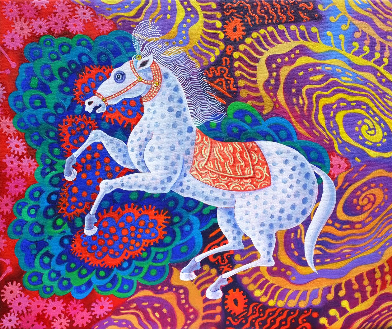Circuspaard, 2016 door Jane Tattersfield