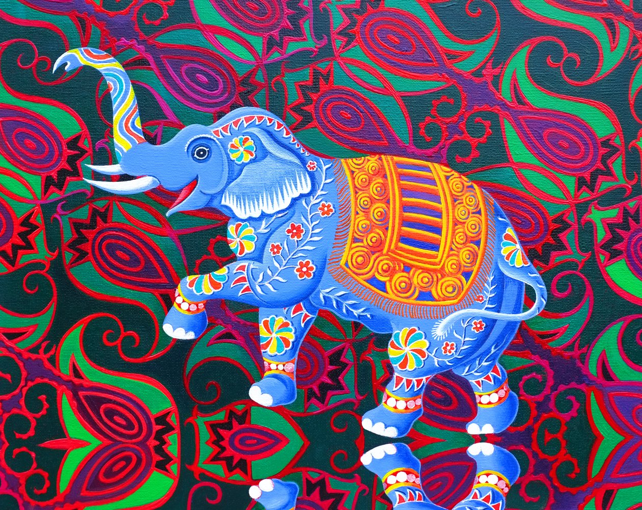 Indiase olifant door Jane Tattersfield