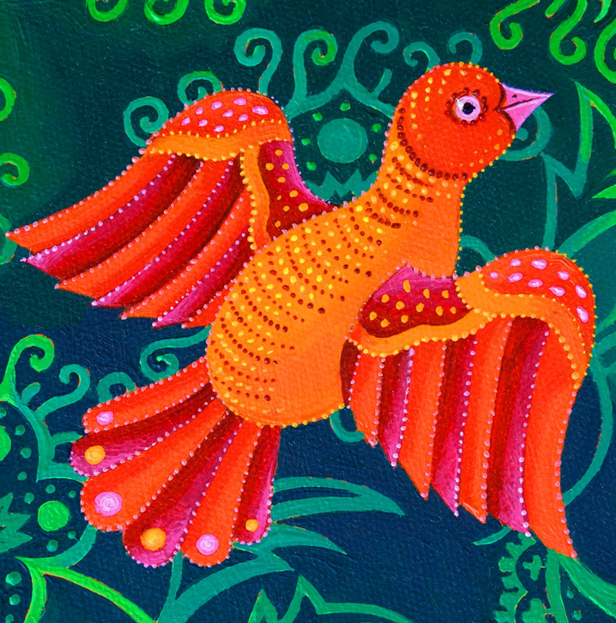 Oranje Vogel, 2019 door Jane Tattersfield