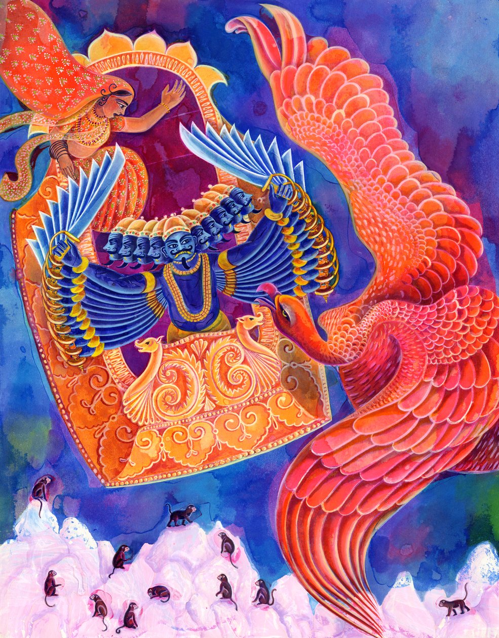 Ram en Sita door Jane Tattersfield