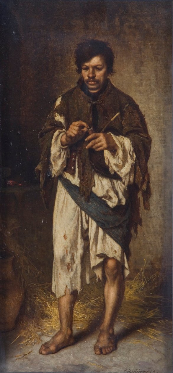 De bedelaar, 1862-1902 door Janos Valentiny