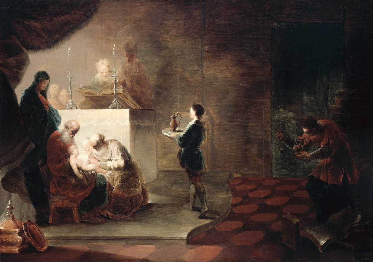 De besnijdenis van Christus door Januarius Zick