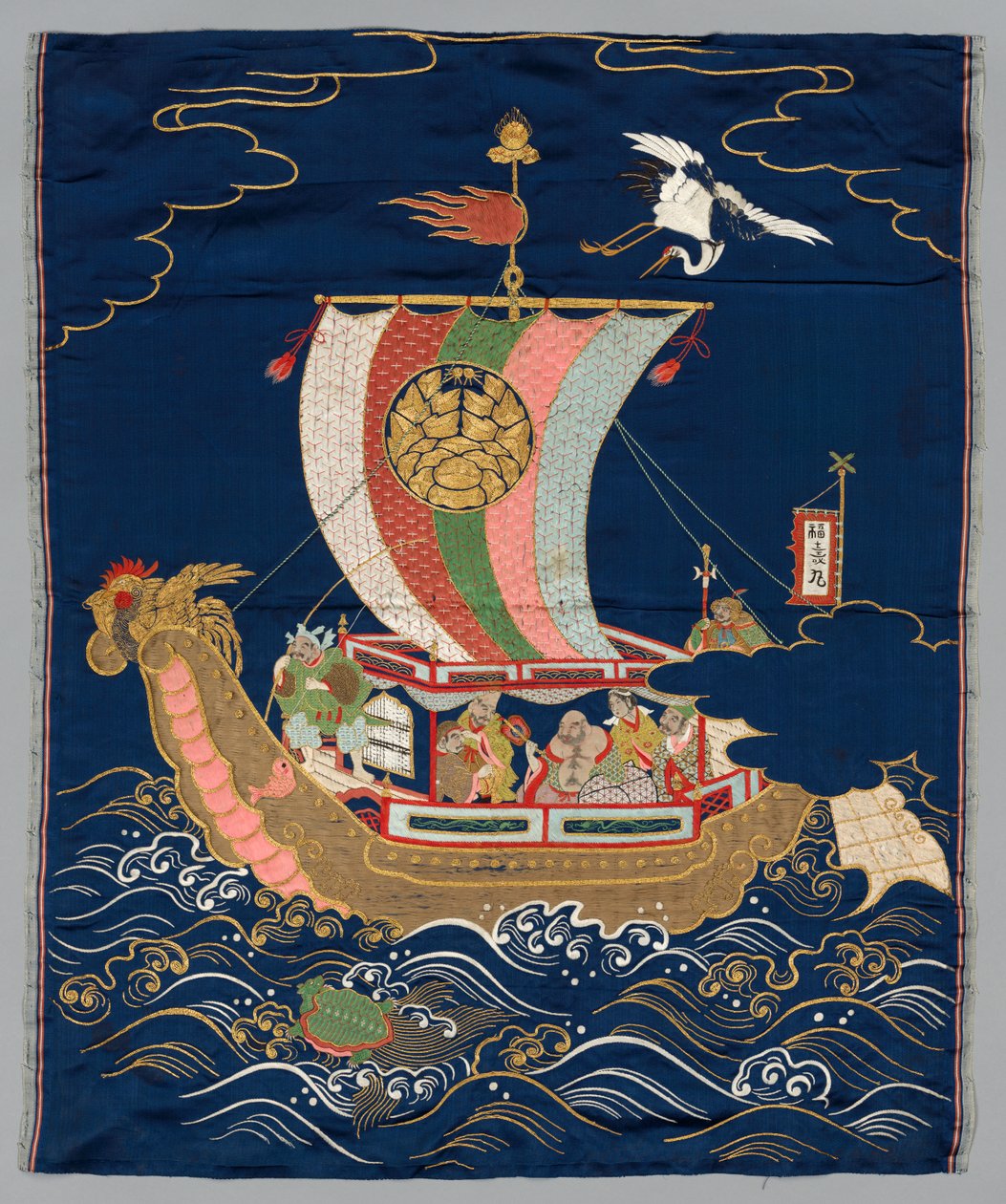 Geborduurde Fukusa door Japan, late 19th early 20th century