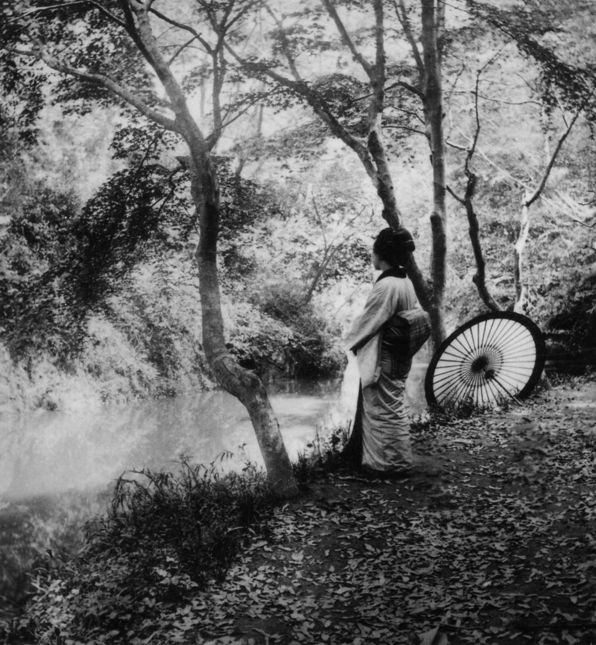 Herfst in Japan, ca. 1900 door Japanese Photographer