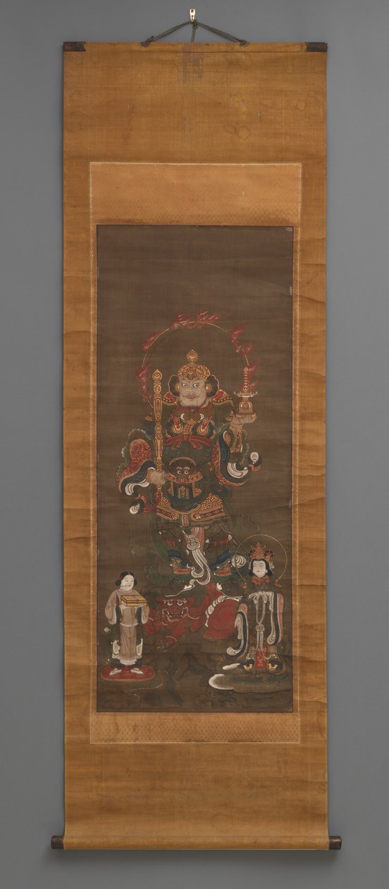 Kakemono, begin 15e eeuw door Japanese School
