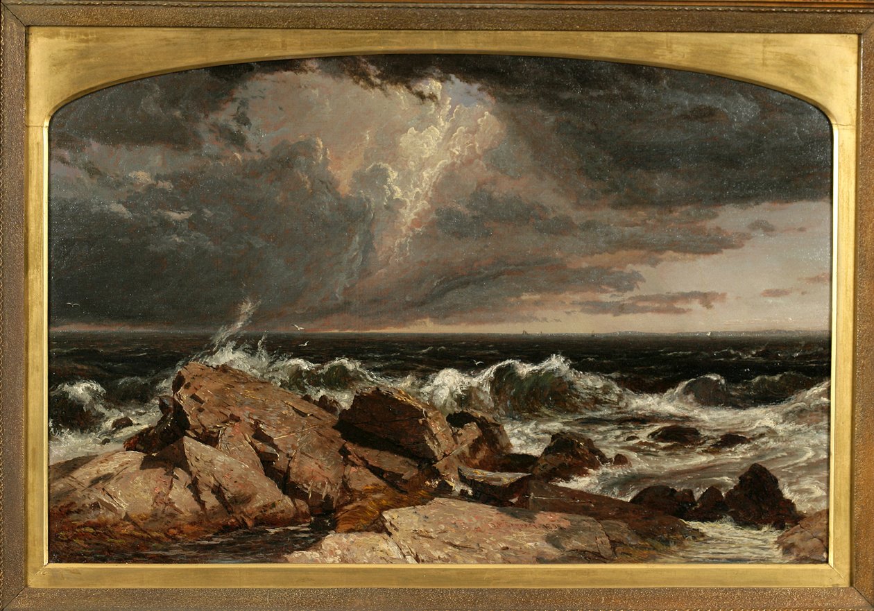 Kustscène door Jasper Francis Cropsey