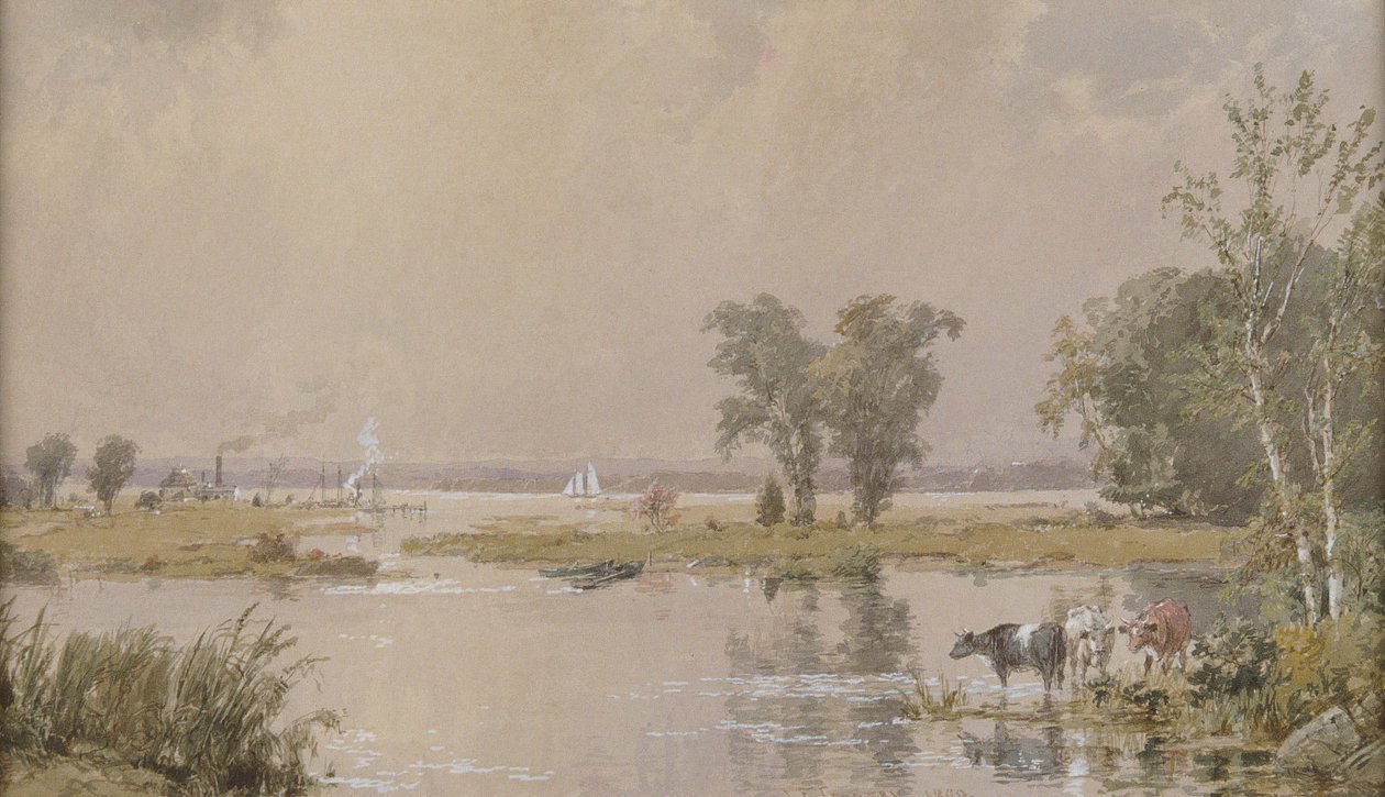 Hackensack Meadows door Jasper Francis Cropsey