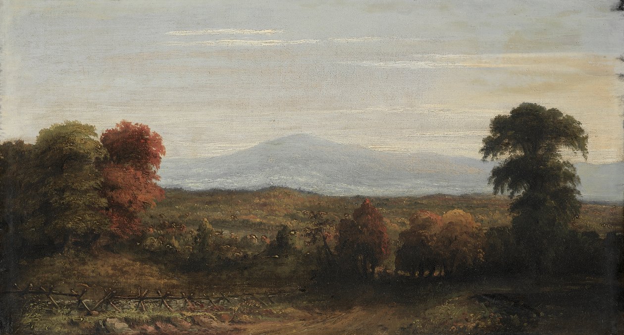 Landschap door Jasper Francis Cropsey