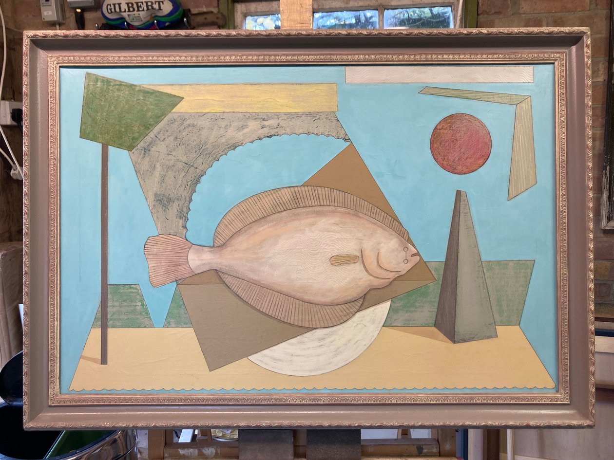 Een vis uit het water (schilderij) door Jasper Galloway
