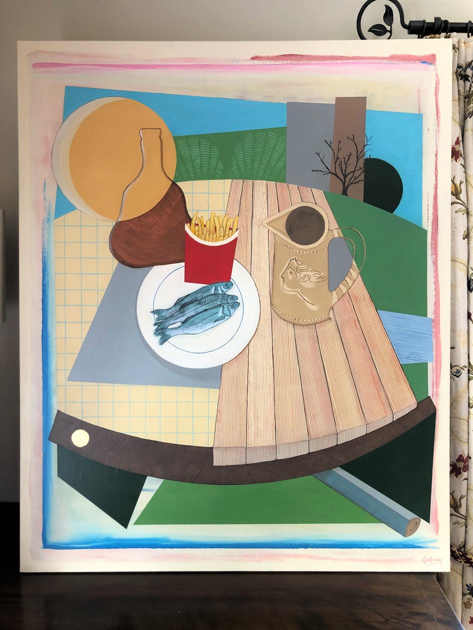 Terug naar deze 1 (schilderij) door Jasper Galloway
