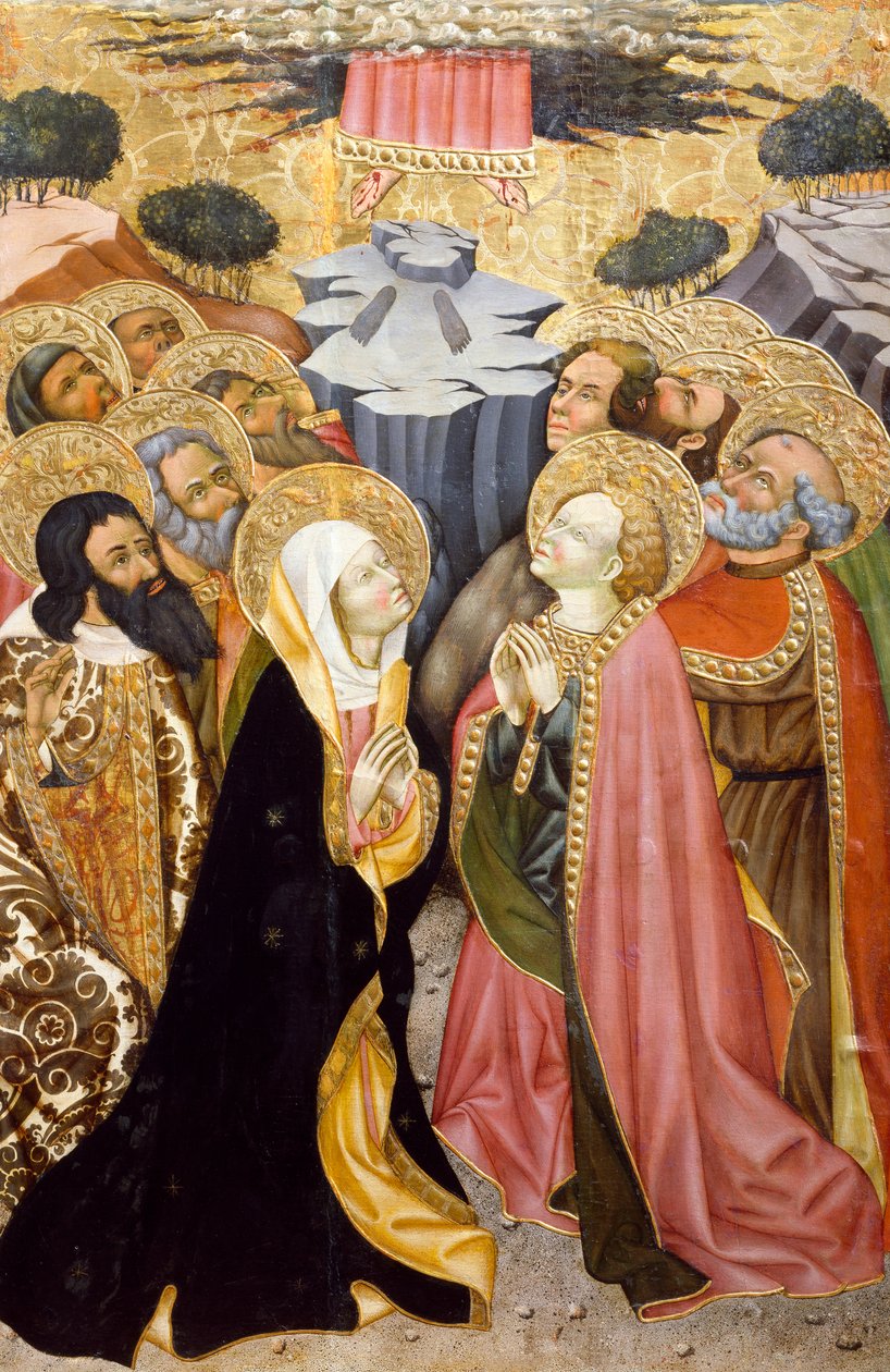 De Hemelvaart van Christus, altaarstuk uit Verdu door Jaume Ferrer