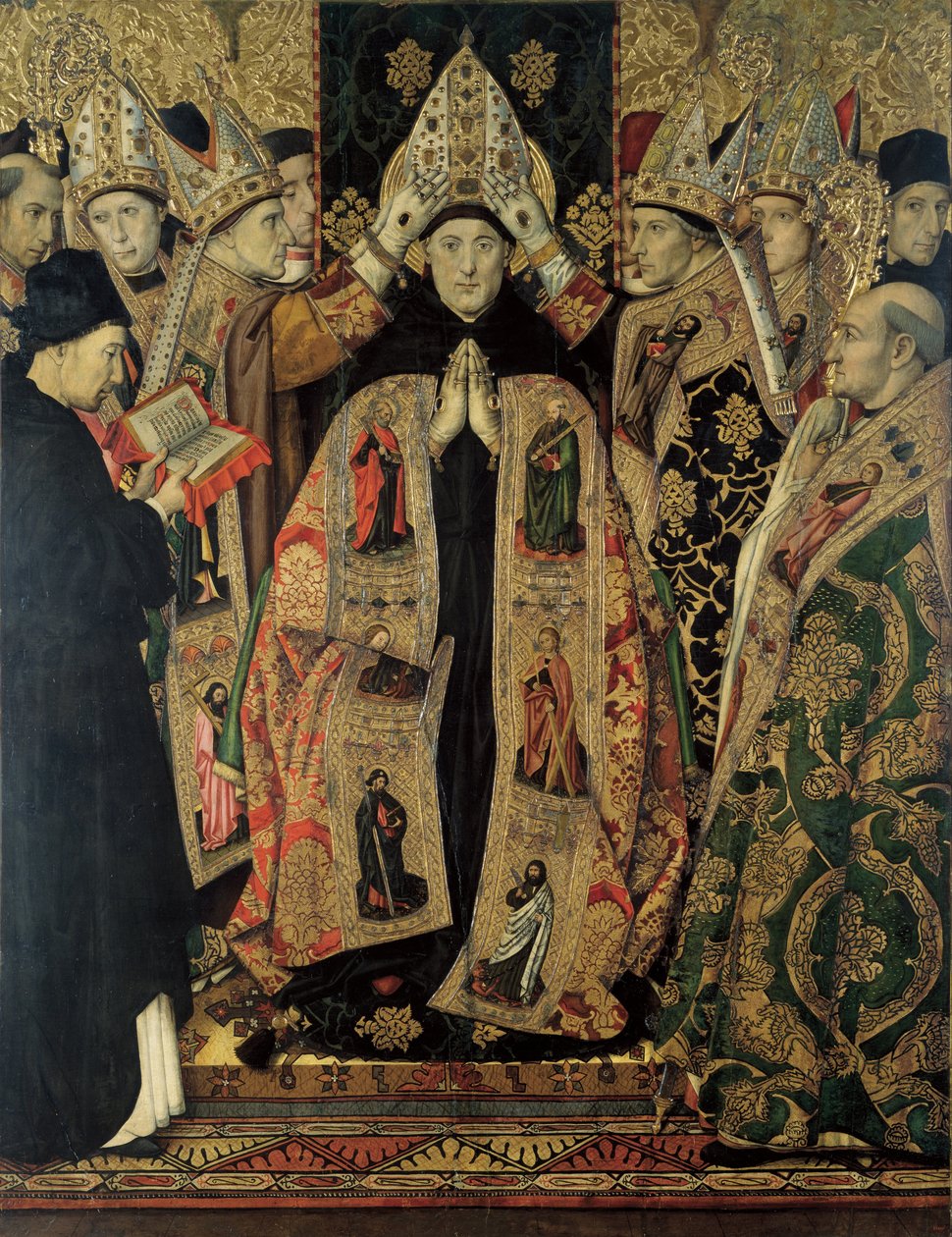 Wijding van Sint Augustinus door Jaume Huguet