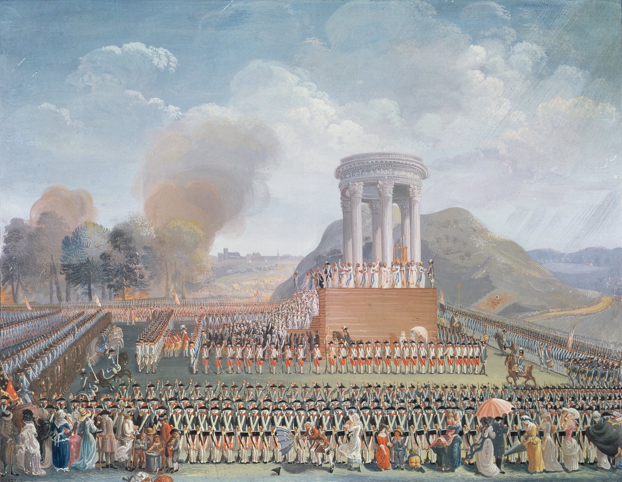 Festival van de Federatie, 14 juli 1790 door Jean Alexis Cornu
